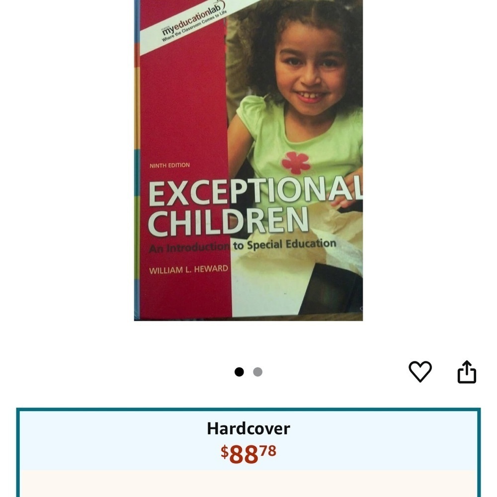 Exceptional Children Book for college - Picture 4 of 4